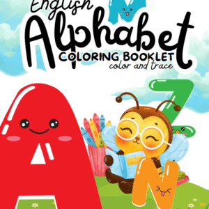 Ezay Learning Presents: English Alphabet Coloring Booklet (Color & Trace)